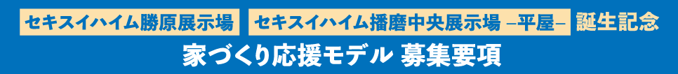 家づくり応援モデル　募集要項