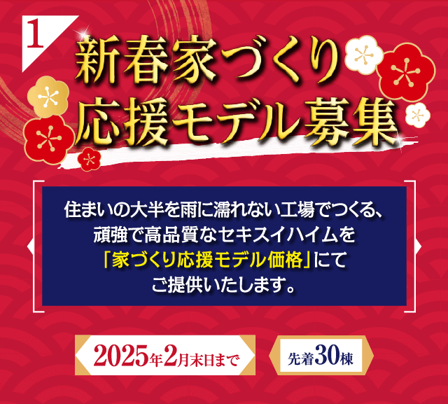 新春家づくり応援モデル募集